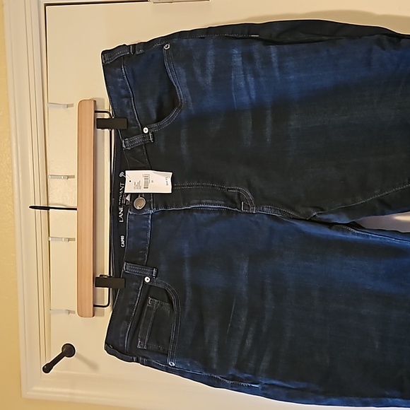 Lane Bryant NWT Low Rise super stretch Capri Dark Blue Jeans Size 22 - Picture 4 of 10